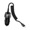 Promate Car Charger with Cable with 33 PD, USB-C Port, 20W Lightning Coiled Cable, PowerDrive-33PDI