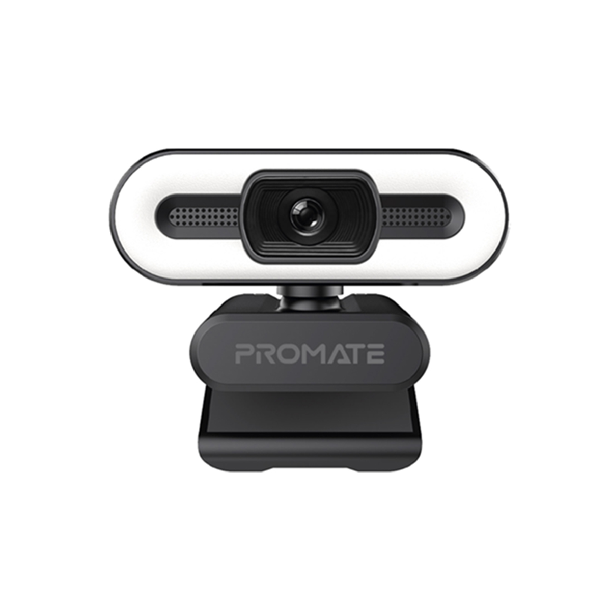 Promate Full HD Web Camera, Premium Widescreen Video Calling 1080p USB Webcam with Tripod, Noise Reduction Mic, Touch Control LED Light Modes and 90 Degree Wide-Angle for PC/ Laptop/Zoom/Skype, ProCam-3