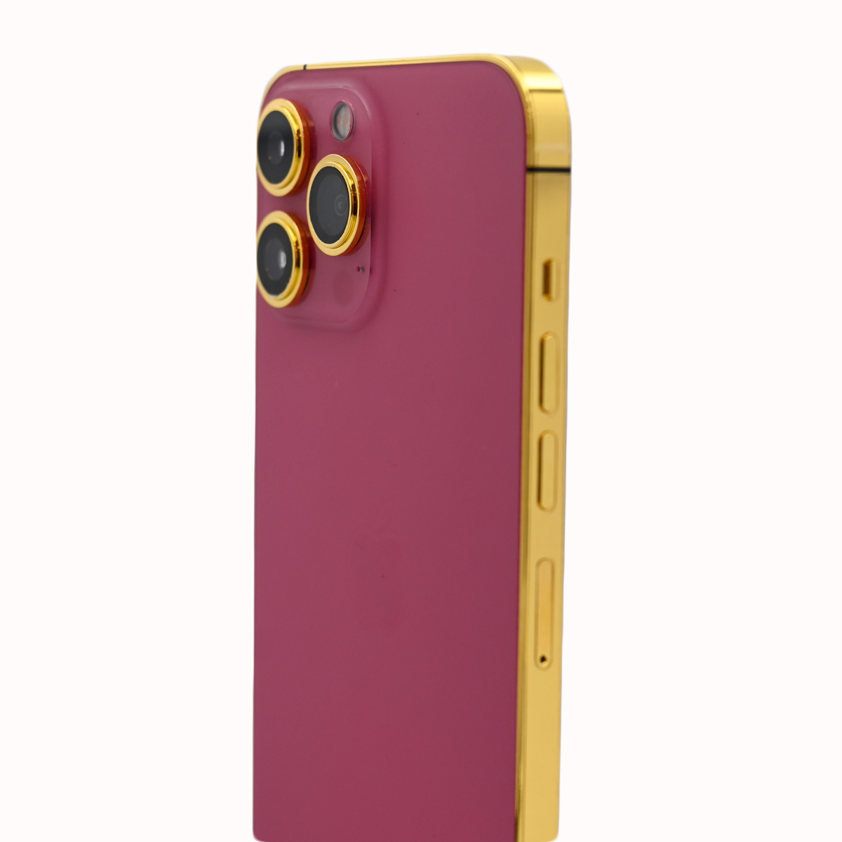 Caviar Luxury 24k Gold Frame Customized iPhone 13 Pro Max 128 GB - Pink