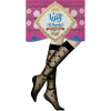 Al Thuraya Emirati Bimtiyaz - اماراتي بامتياز - Ladies Black Knee-High Stockings - Lycra - Design D - 12 Pairs