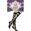 Al Thuraya Emirati Bimtiyaz - اماراتي بامتياز - Ladies Black Knee-High Stockings - Lycra - Design F - 12 Pairs