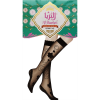 Al Thuraya Emirati Bimtiyaz - اماراتي بامتياز - Ladies Black Knee-High Stockings - Lycra - Design A - 12 Pairs
