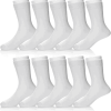 Boys & Girls White School Socks Cotton - Set of 10 Pairs