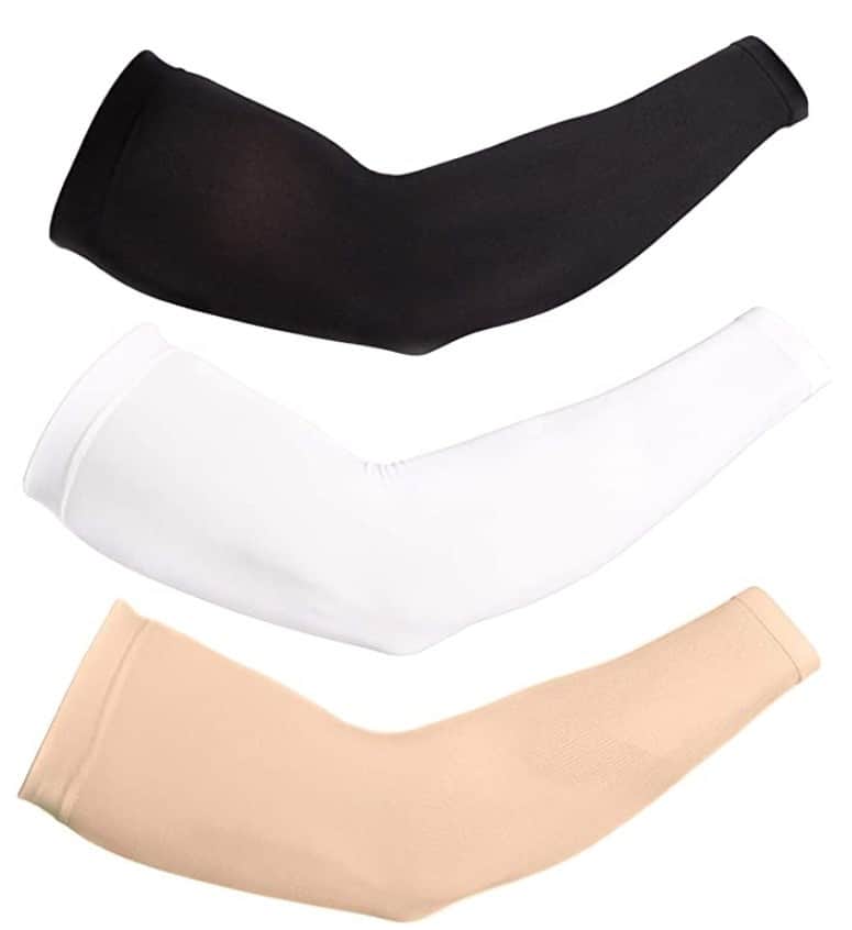 UV Sun Protection Arm Sleeves - UPF 50 Cooling Compression Sleeves for Men & Women - Arm Cover/Protector for Basketball, Volleyball, Golf, Football, Running, Cycling & Other Outdoor Sports