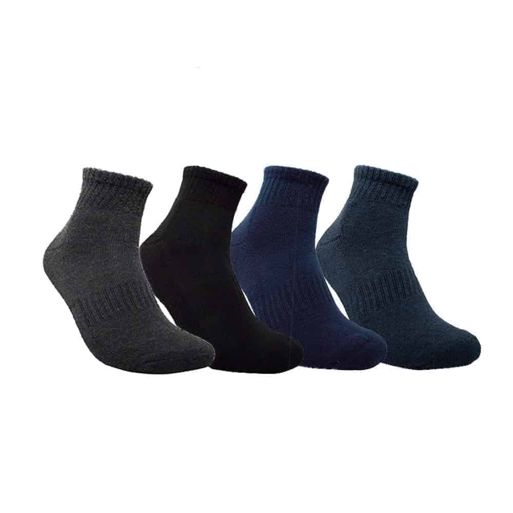 Men's Ankle Sport Socks, Moisture Control, Arch Support, Lightweight (12 Pairs) - Multicolor