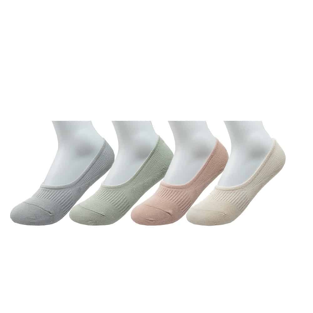 No Show Socks Cotton Non Slip Low Cut Invisible Loafer Socks For Women Boat Liner 12 Pairs Multicolor