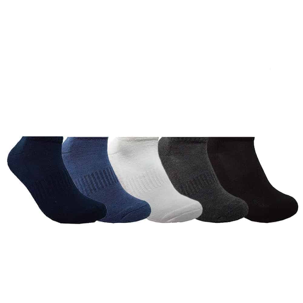 Men's No show Sport Socks, Moisture Control, Arch Support, Lightweight (12 Pairs) - Multicolor