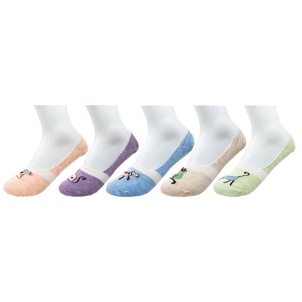 PISEE Women's 12-Pair No Show Cushioned Invisible Liner Socks