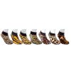 Women's 12 Pair Thick & Warm Slipper Socks with Grippers - House Socks