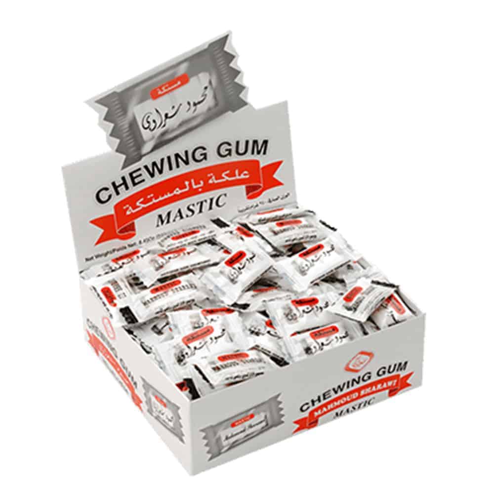 Mahmoud Sharawi Chewing Gum - Mastik Flavor, 2.1 gr (Pack of 100)