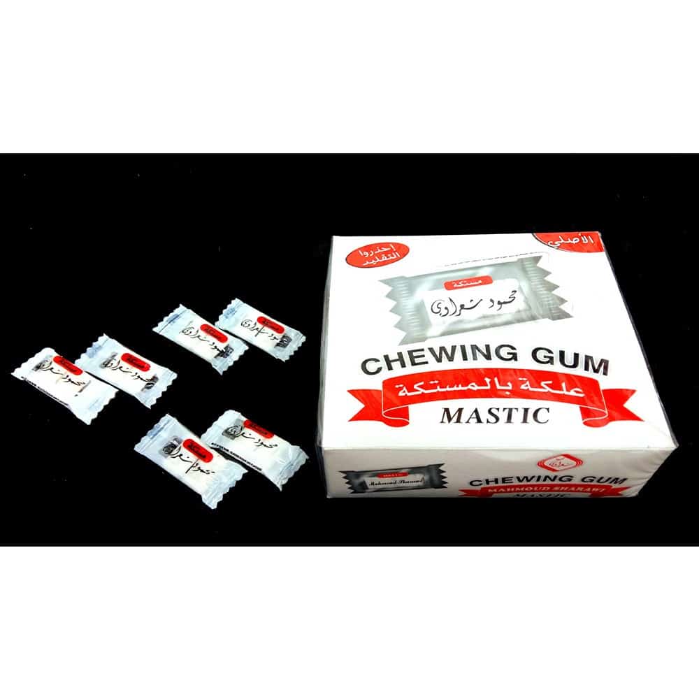 Mahmoud Sharawi Chewing Gum - Mastik Flavor, 2.1 gr (Pack of 100)