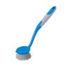 Kleaner Dish Brush, Scrub Brush Cleaner with Long Handle Good Grip Kitchen Dish Washing Brushes for Pot Pan Plate Cleaning