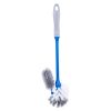 Kleaner Toilet Brush With Under Rim Lip Brush Good Grip and Strong Bristles, Long Handle, Deep Cleaning (Blue)