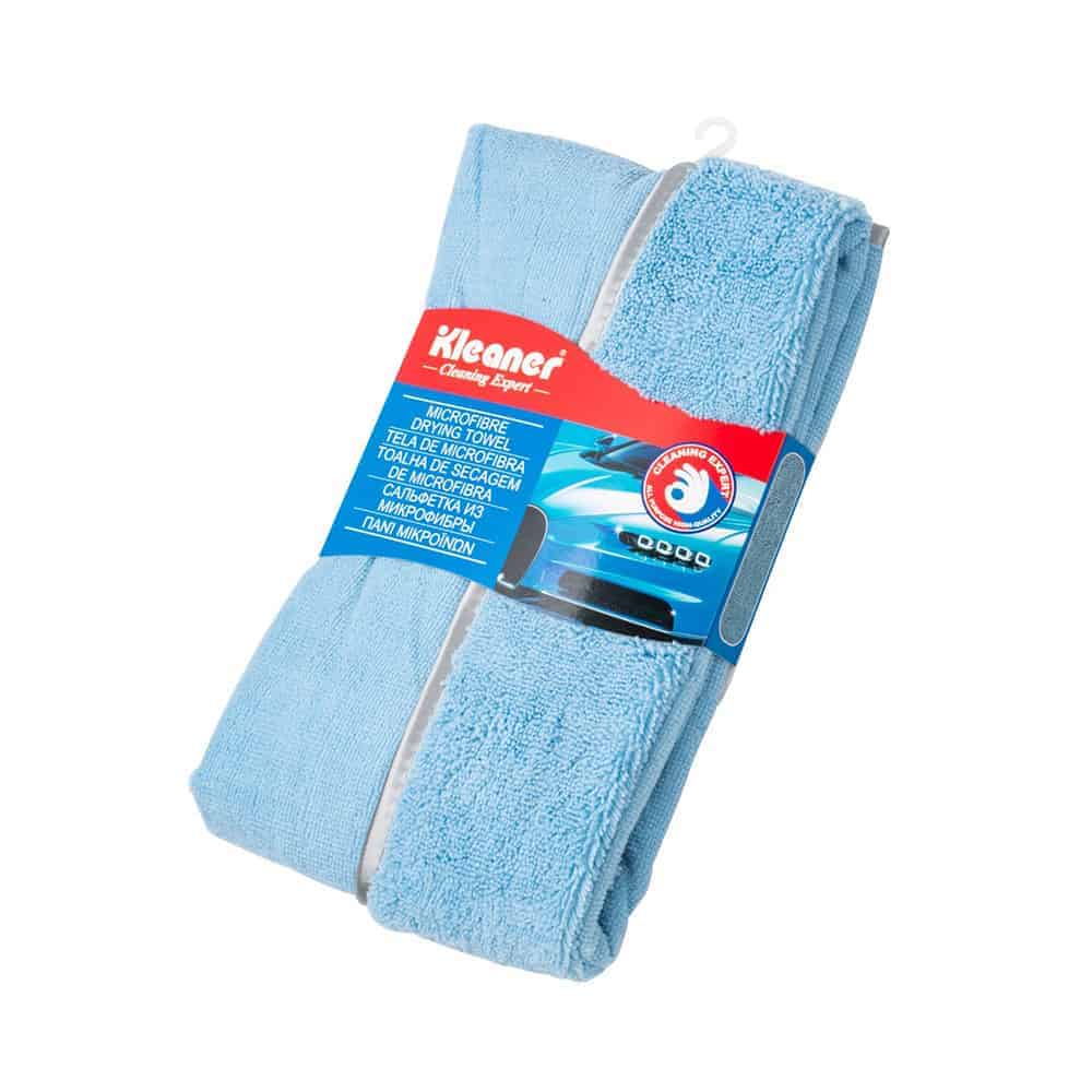 Kleaner Microfiber Car-Drying Towel, Superior Absorbency for Drying Cars, Trucks, and SUVs Blue