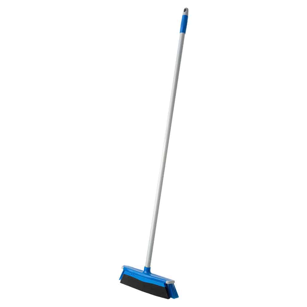 Kleaner Anti-Dust Heavy-Duty Broom with Built-in Mop, Blue