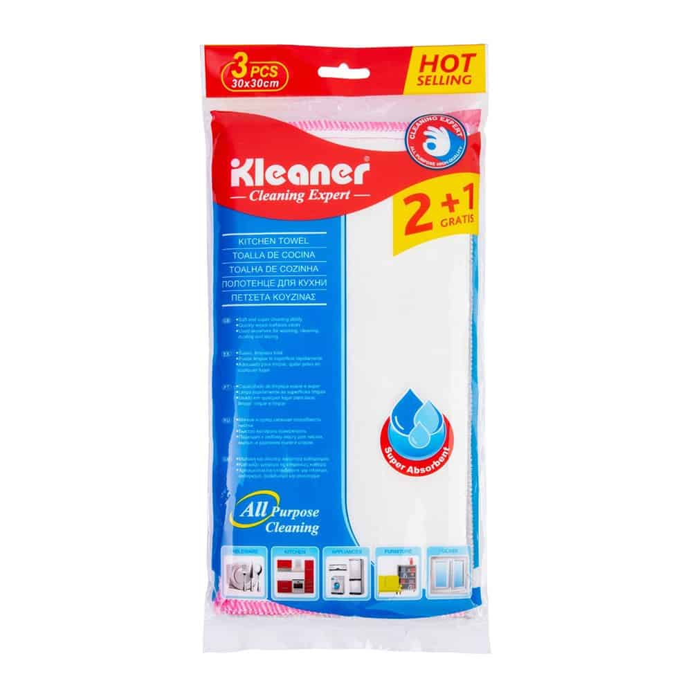 Kleaner Kitchen Towels, 30x30 Cm 3 Pack Dish Cloths for Washing Dishes Dish  Rags for Drying Dishes Kitchen Wash Clothes and Dish Towels - Buy Online at  Best Price in UAE - Qonooz