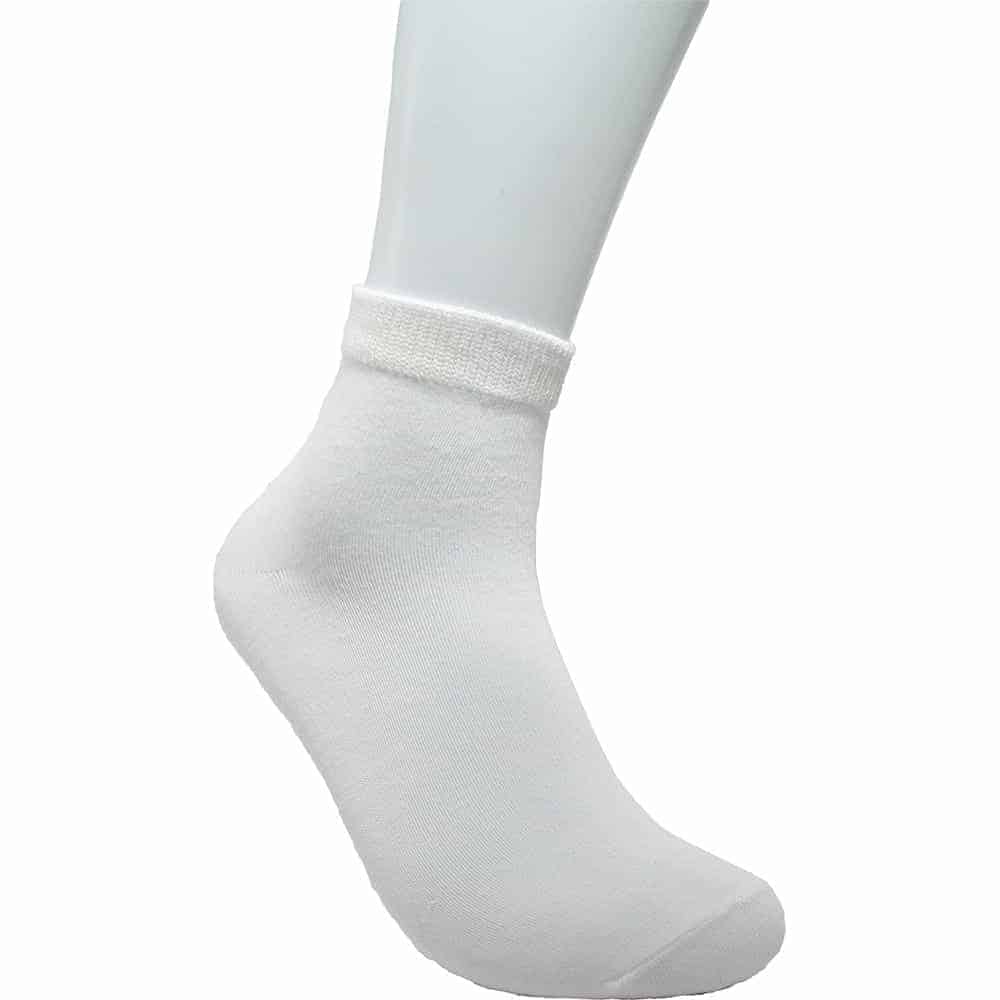 EveryOne White Kids School Athletic Cushioned 12 Pair Socks For Boys and Girls, Natural and Organic Fibers