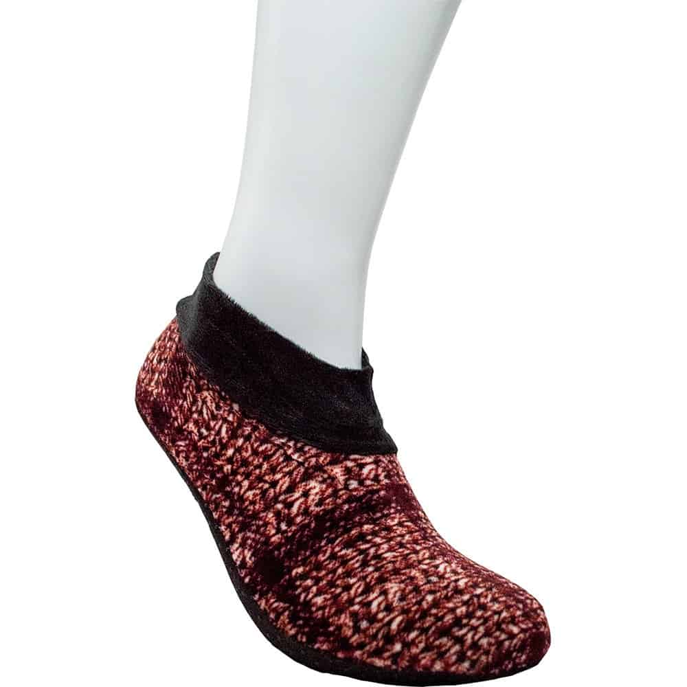 Jie Shuai Feet Socks Slippers for Women, 12 Pairs of Multiple-colored Fleece-Lined House Slippers