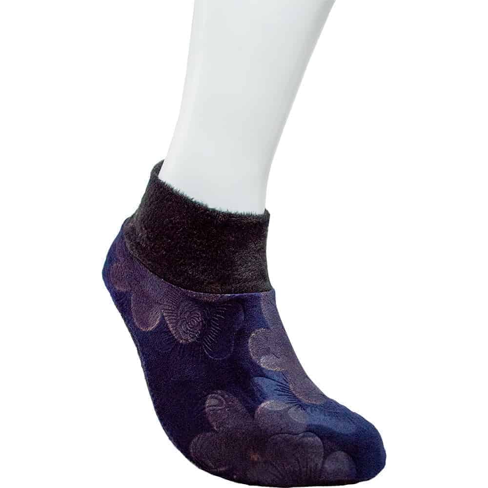 Women Winter Warm Ankle Non Slip Slipper Socks Wool Like Socks Thickened Polar Fleece Lined Thermal Indoor Socks House Slippers Anti Skid Grips (12 Pairs) Multicolor