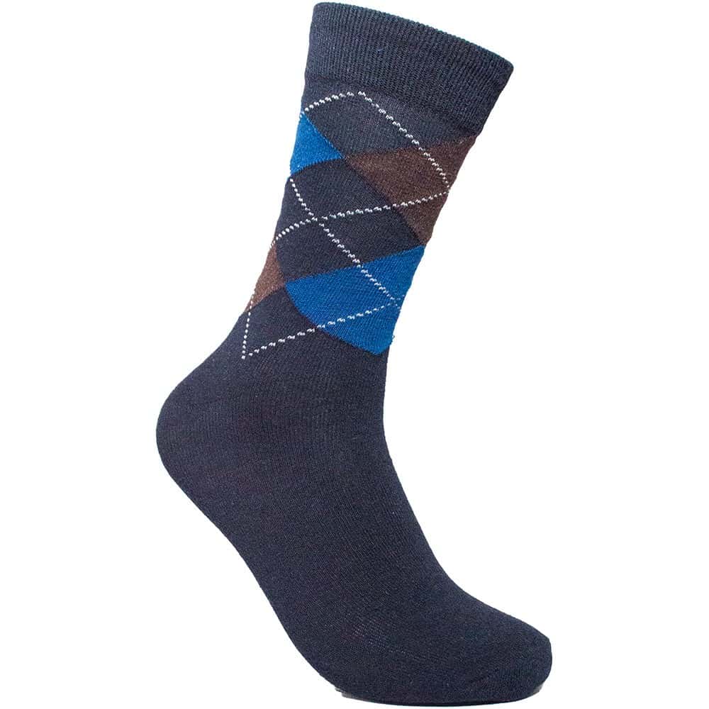 Men's Premium Cotton Crew Socks 12 Pairs (Free Size) -  MultiColor