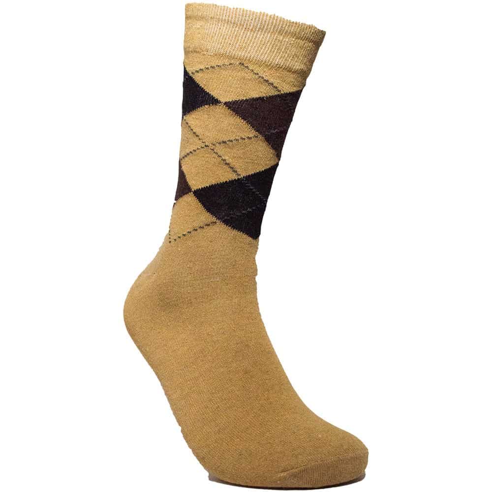 Men's Premium Cotton Crew Socks 12 Pairs (Free Size) -  MultiColor