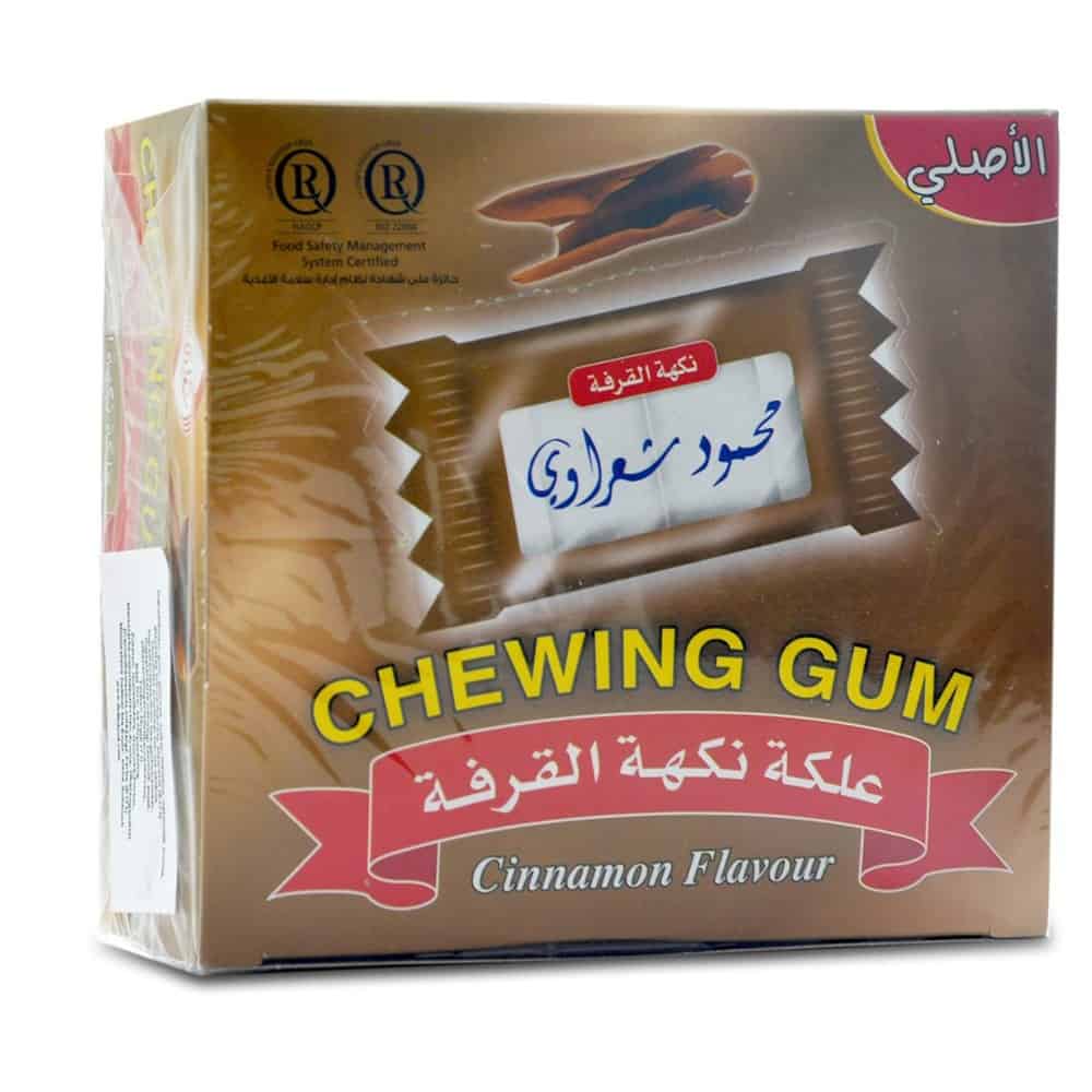 Mahmoud Sharawi Chewing Gum - Cinnamon Flavor, 2.1 gr (Pack of 100)