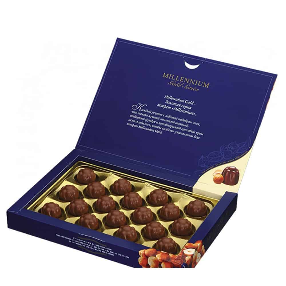 Millennium Gold Series - Fine Hazelnut Chocolates Selection in GiftPack, 205 Gr