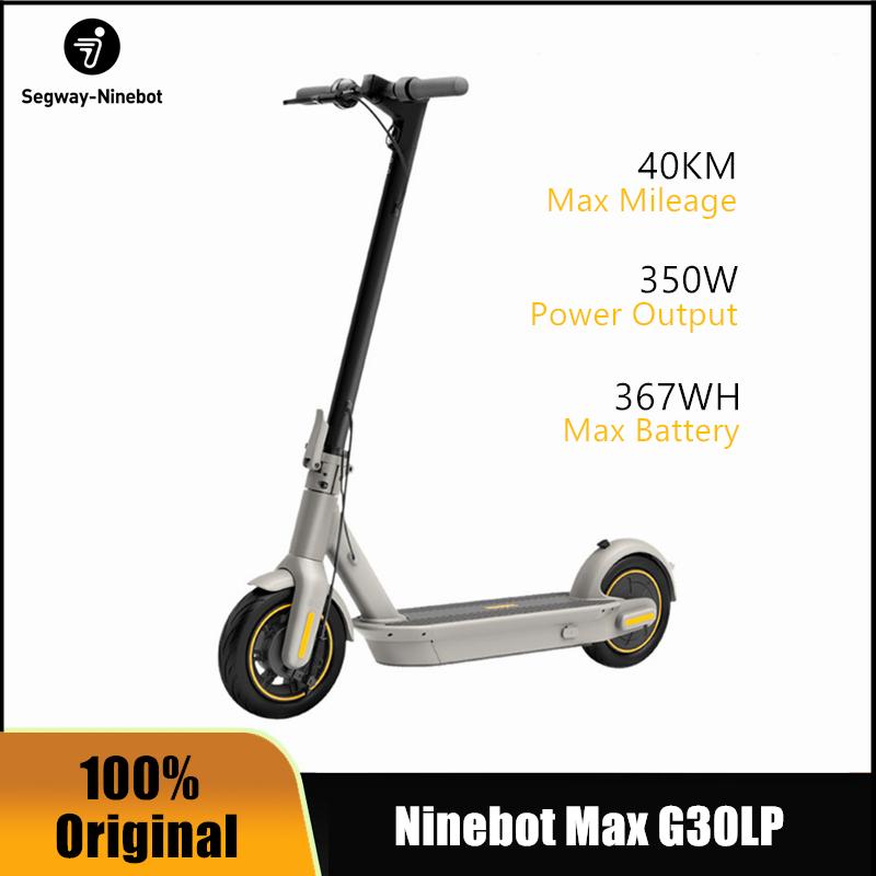 Ninebot by Segway Max G30LP Electric Scooter Smart Hoverboard 10inch Wheel Foldable KickScooter G30LP 30KM/h