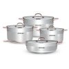 Arshia 8PCS Copper SS Cookware Set