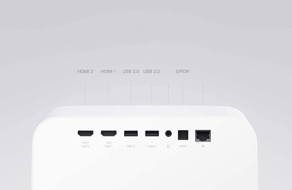Xiaomi Projector 2 Pro HD 1080P 1300 ANSI Smart Home Theater 2GB DDR3 Memory 16GB Storage Non-Sensing Focus 200 Inch Image with ToF sensor Supporting 4K