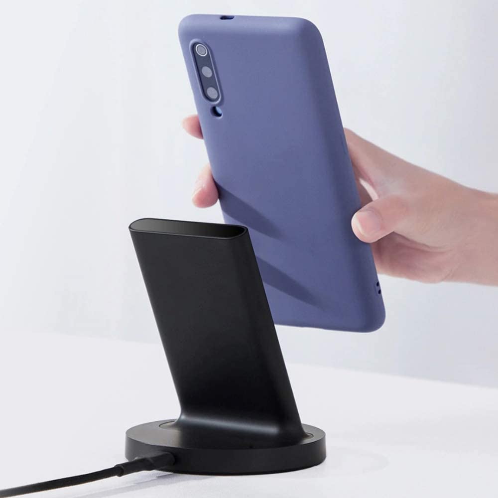 Xiaomi 20W Vertical Wireless Charger Flash Charging Stand Holder Horizontal for iPhone, Samsung, Oneplus QI Enabled Devices