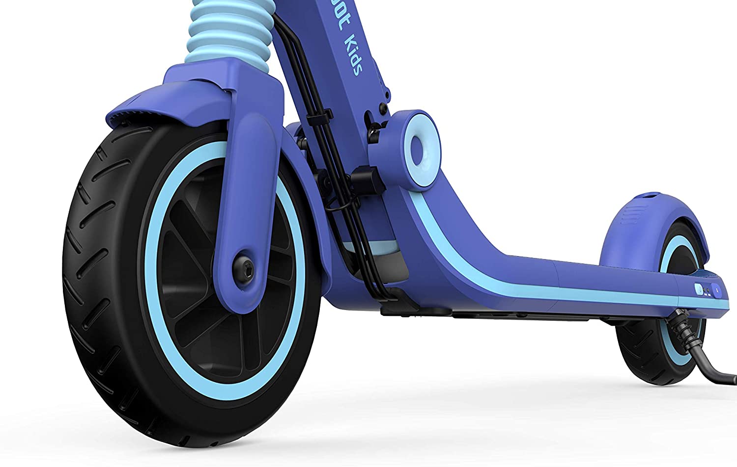 Ninebot eKickScooter ZING E8 Electric Kick Scooter for Boys and Girls, Lightweight and Foldable - Blue