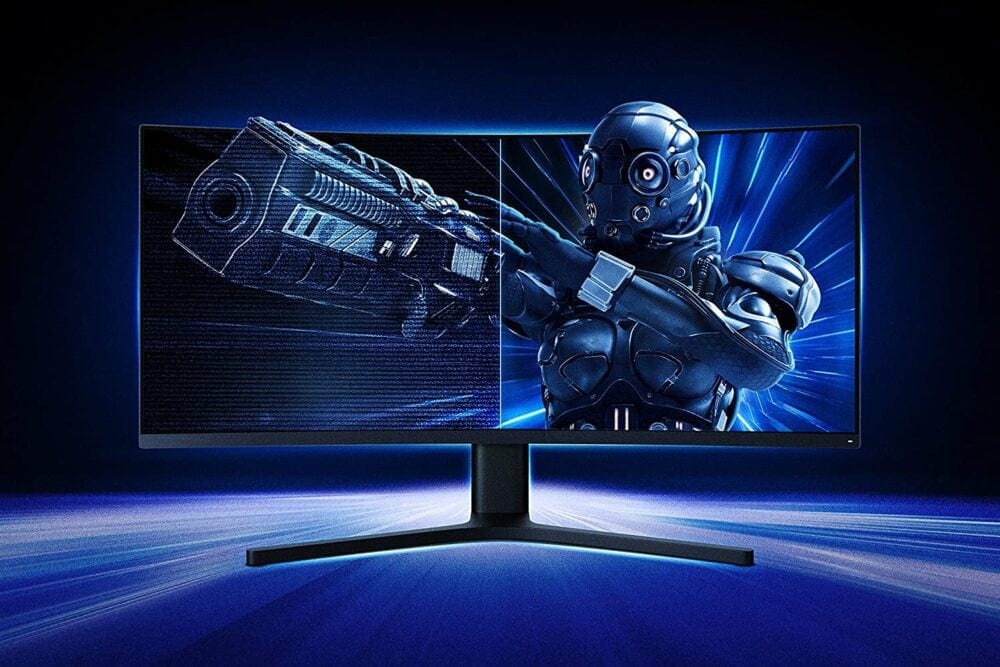 XIAOMI Curved Gaming Monitor 34-Inch 3440 * 1440 WQHD 21:9 Bring Fish Screen 144Hz High Refresh Rate 121% sRGB 1500R Curvature - Global Version