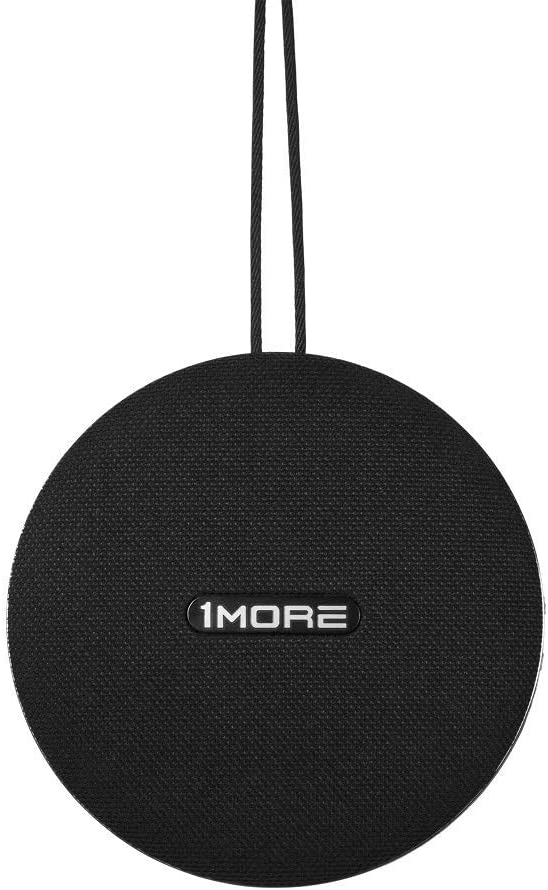 1MORE Portable Wireless and Wired Speaker, up to 35W Stereo Sound, Bluetooth 4.2, AUX 3.5, Nano Coated Fabric Finish with Strap, IPX4 Waterproof, 12-Hour Playtime (S100BT)