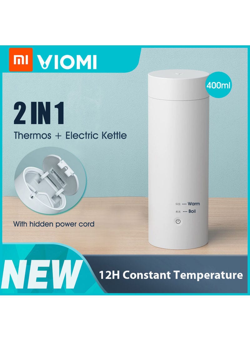 Viomi Portable Heating Electric Kettle And Thermos Bottle - White