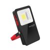 Promate LED Flood Light, Ultra-Bright Wireless LED Flood Light with 5400mAh Rechargeable Power Bank with IP54 Water and Dust Resistance, Foldable Stand for Emergency, Hiking, Camping, Beacon-1.Black