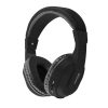 Promate Wireless Headphones, 2-in-1 Wireless and Wired Bluetooth Headset with Microphone, Hi-Fi Sound, Soft Memory Earmuffs, Aux Cable and Noise cancellation for Smartphones, PC, TV, Tempo-BT Black