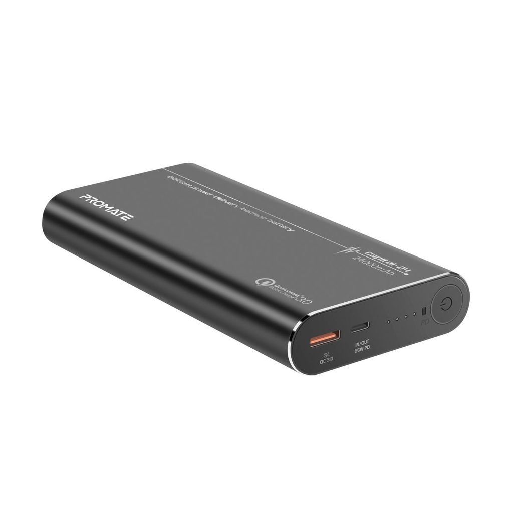 Promate USBC Power Bank for Laptop, Ultra High Capacity 240000mAh