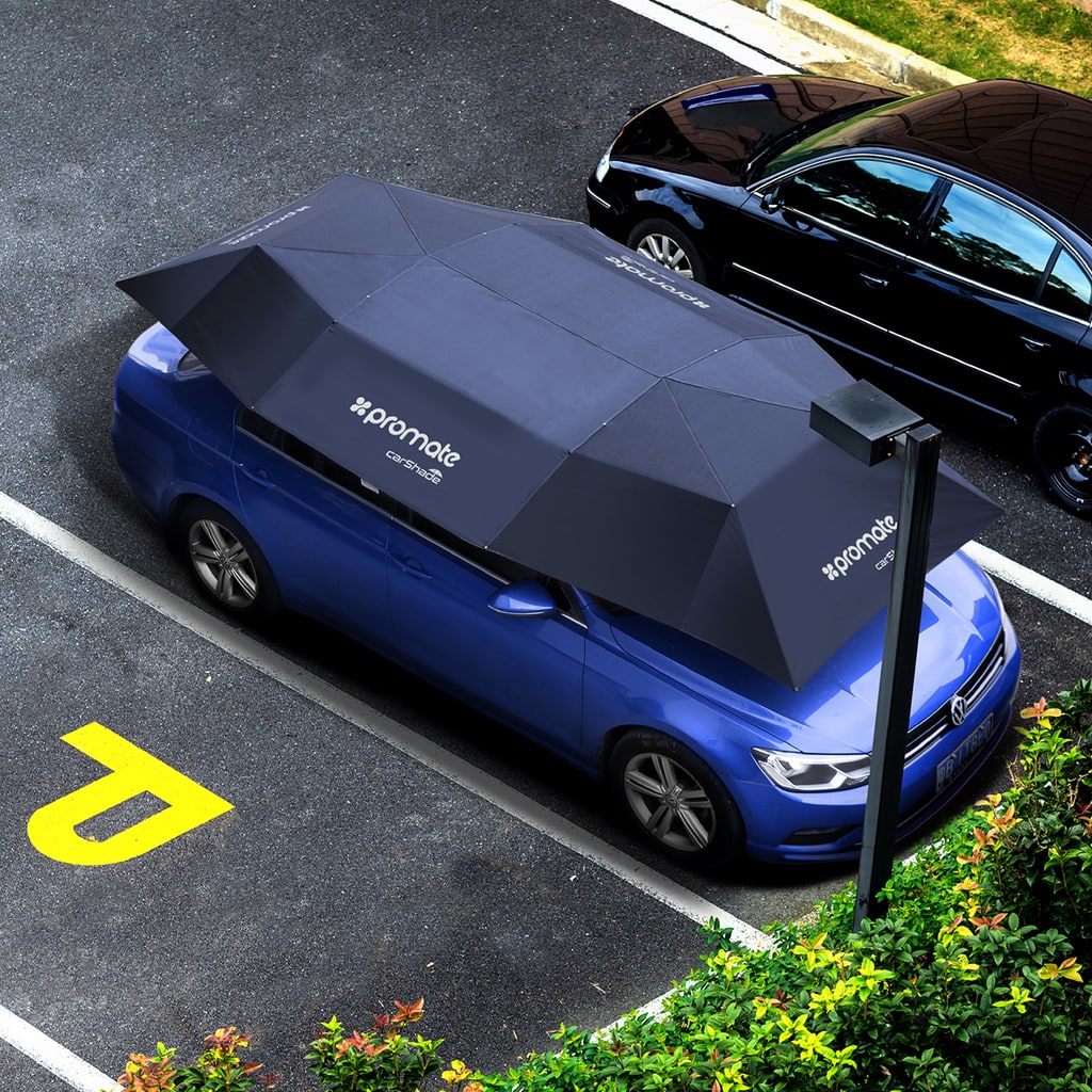 Promate Car Cover, Automatic Folded Umbrella Shelter 4 x 2.1 Meters with Remote Control, Portable Auto Protection Car Hood, CarShade