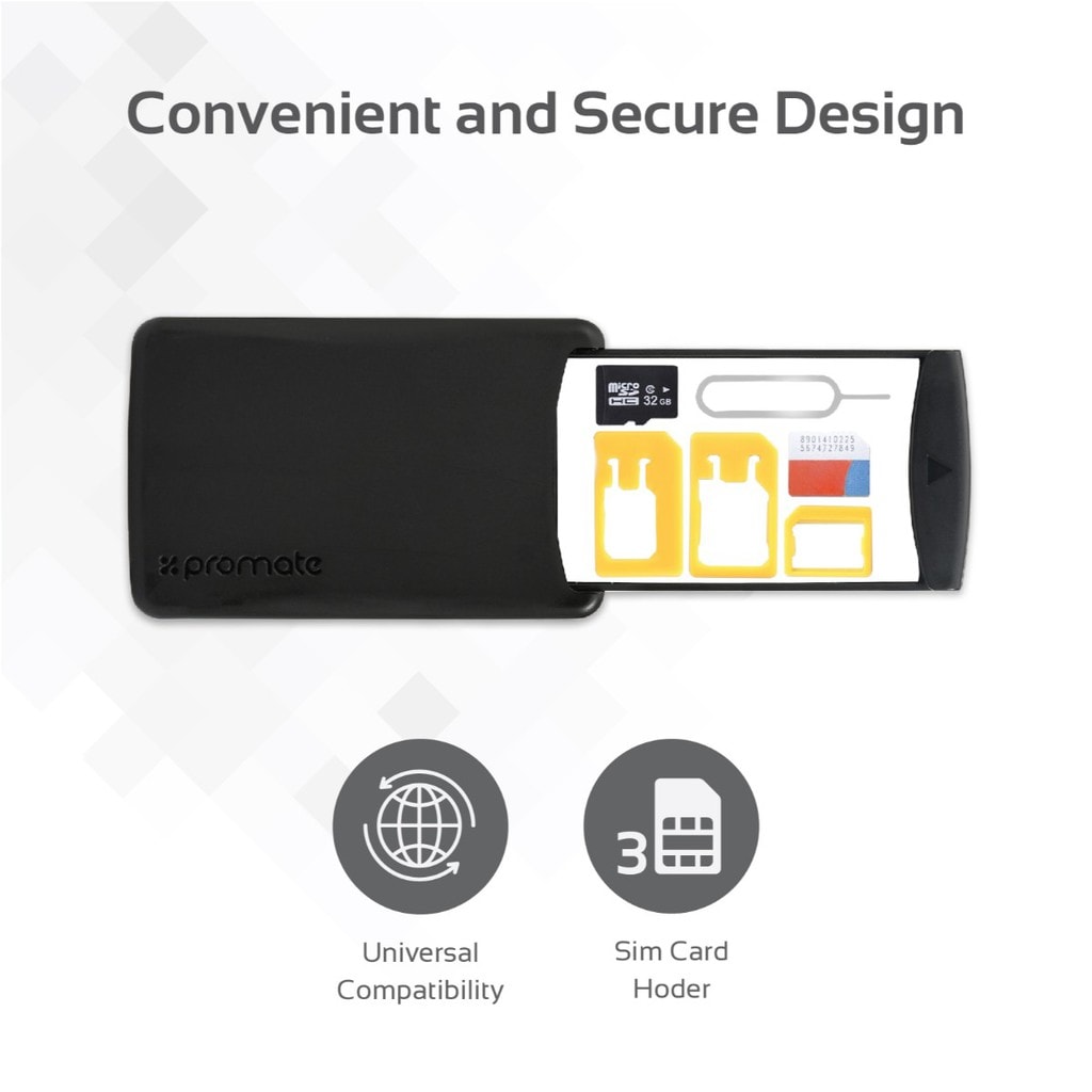 Promate 7In1 Electronics Travel Kit, Protective Electronics