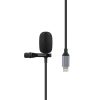 Promate Lavalier Microphone for iPhone, Professional Clip-on Lapel Mic with Lightning Connector, Noise Reduction and 360 Degree HD Sound for iPhone 12/12 Pro/iPad /Air, YouTube, Livestream, ClipMic-i