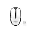 Promate 2.4Ghz Multimedia Wireless Optical Mouse with USB Adapter for Windows, Mac CLIX-4, White