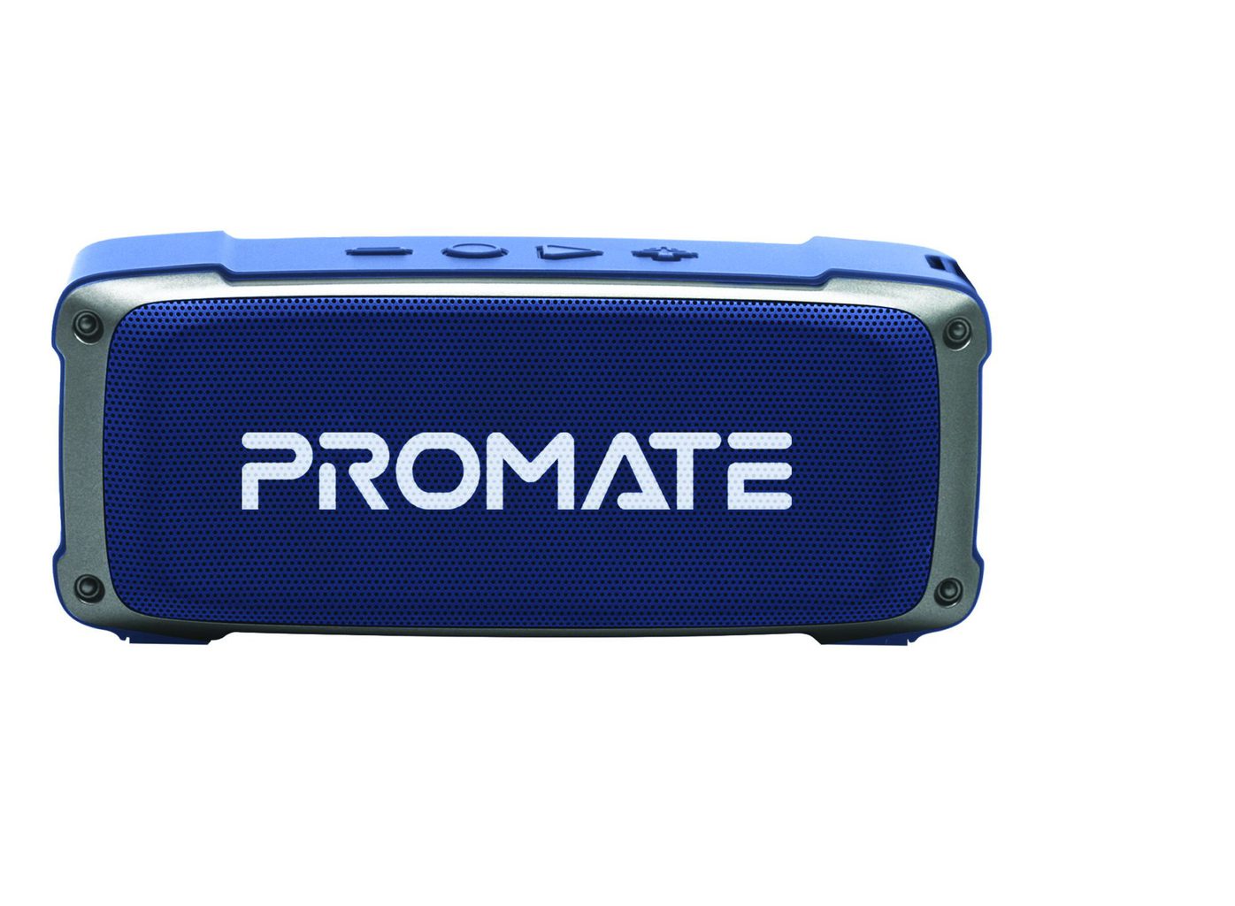 Promate Bluetooth Speaker, Premium 6W HD Rugged Wireless Speaker with 4H Playtime, Built-in Mic, FM Radio, 3.5mm Aux Port, TF Card Slot and USB Media Port for iPhone 12, iPad Pro, iPod, Android, OutBeat Blue