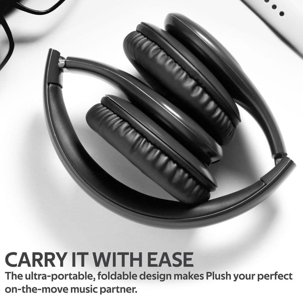 Promate Foldable Wireless Headphones, OverEar SweatProof Bluetooth 5.