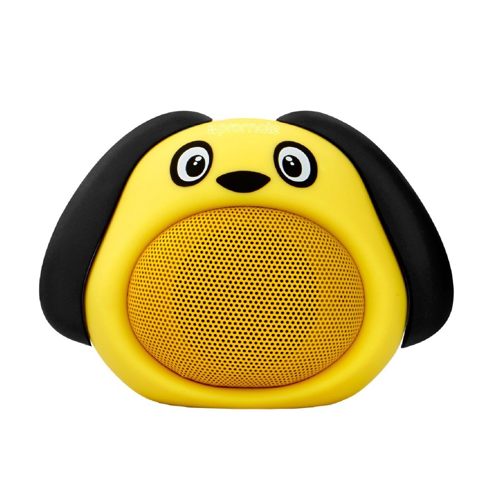 Promate Bluetooth Speaker, Portable Wireless Kids Bluetooth V4.1 Speaker with HD Sound Quality, Hands-free call function and Cute Dog Design for Bluetooth Enabled Devices, Snoopy Yellow