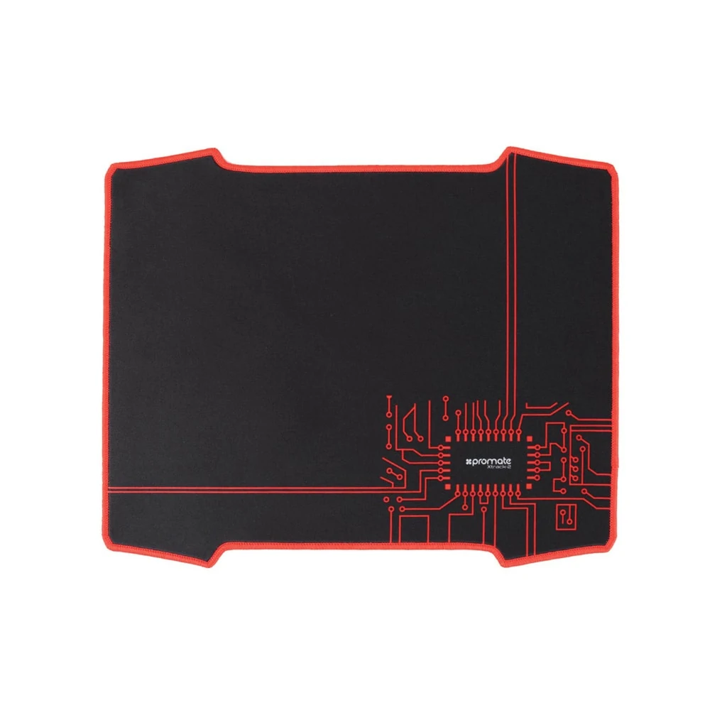 Promate Gaming Mouse Pad, Ultra-Thin Foldable Large Mouse Mat with Anti-Skid Rubber Base, Stitched Edges, Antimicrobial and Anti-Stain Surface for Computers, PC, Laptop, Xtrack-2