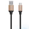 Promate USB C Type C to USB 3.0 Heavy Mesh-Armored Data Cable for MacBook Pro, Nexus 6P 5X, Google Pixel, HTC 10, OnePlus 3, Unilink-CAF Gold