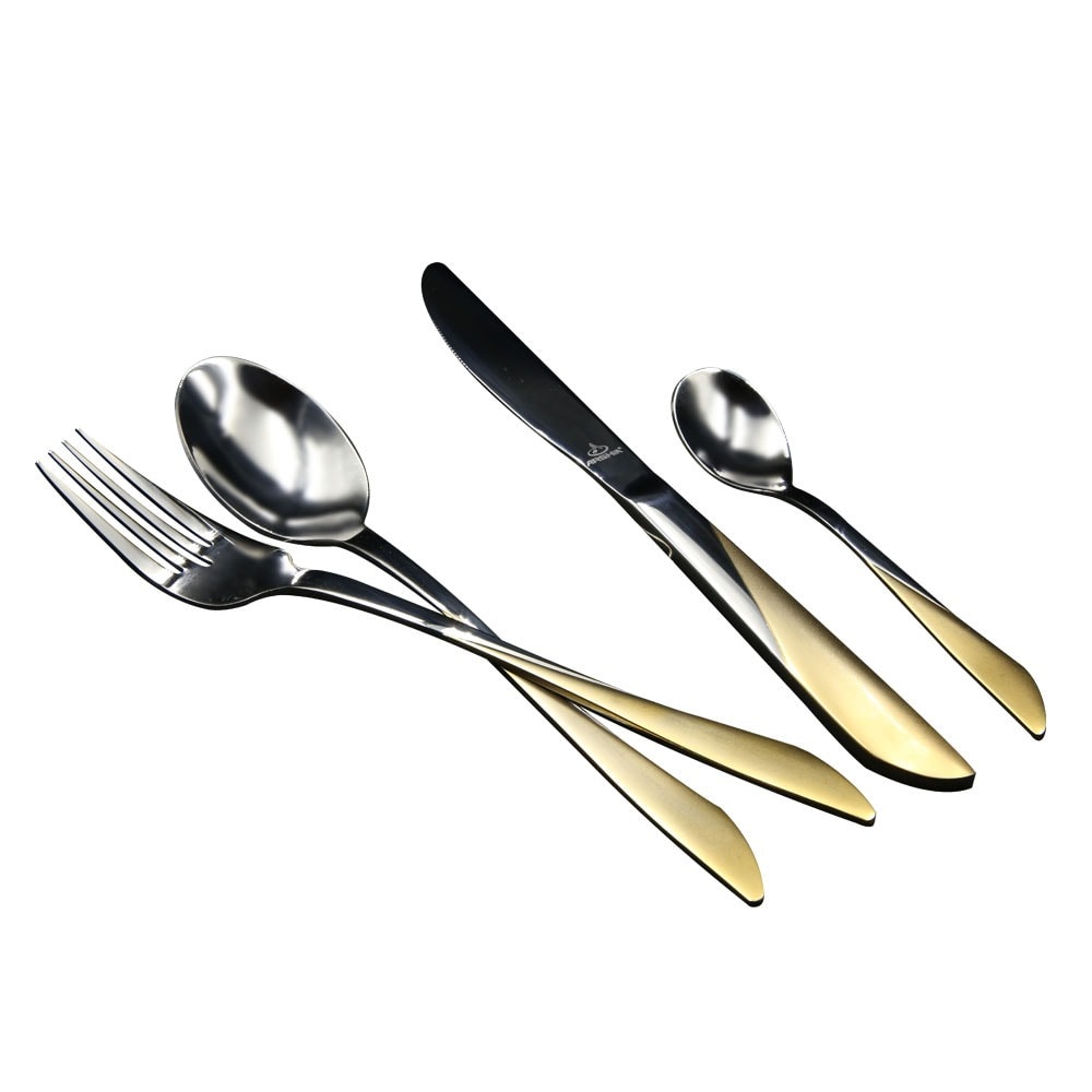 Arshia TM178GS 86PCS Silver And Gold Cutlery