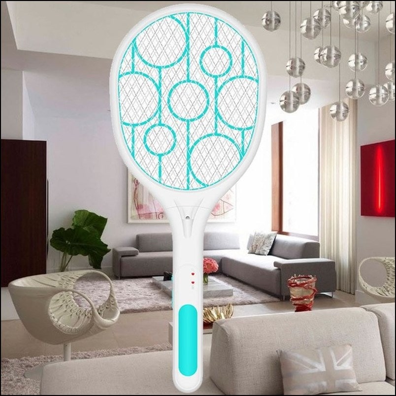 Electric Fly Swatter Racket Mosquito Killer