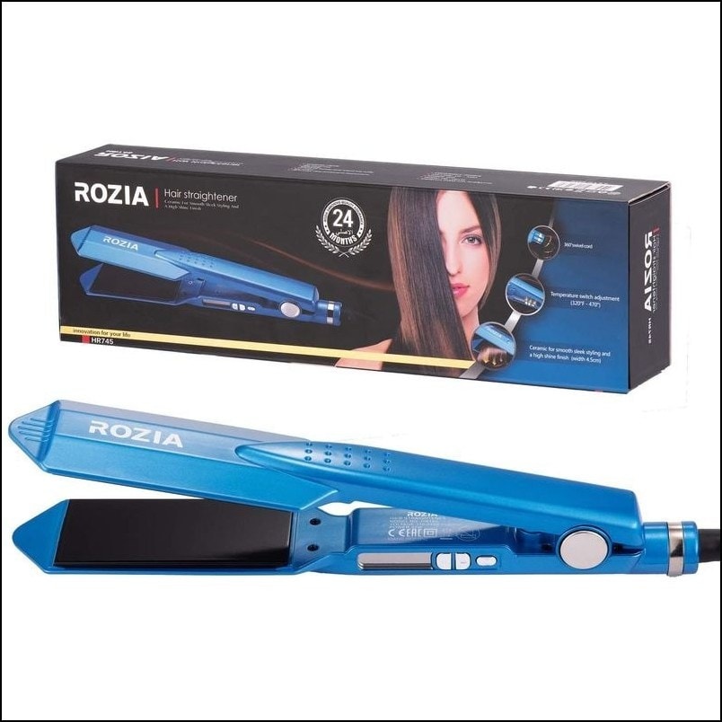 Rozia - Hair Straightener - Flat Irons Multiple Temperature Settings, Flat Irons for Curl And Straighten